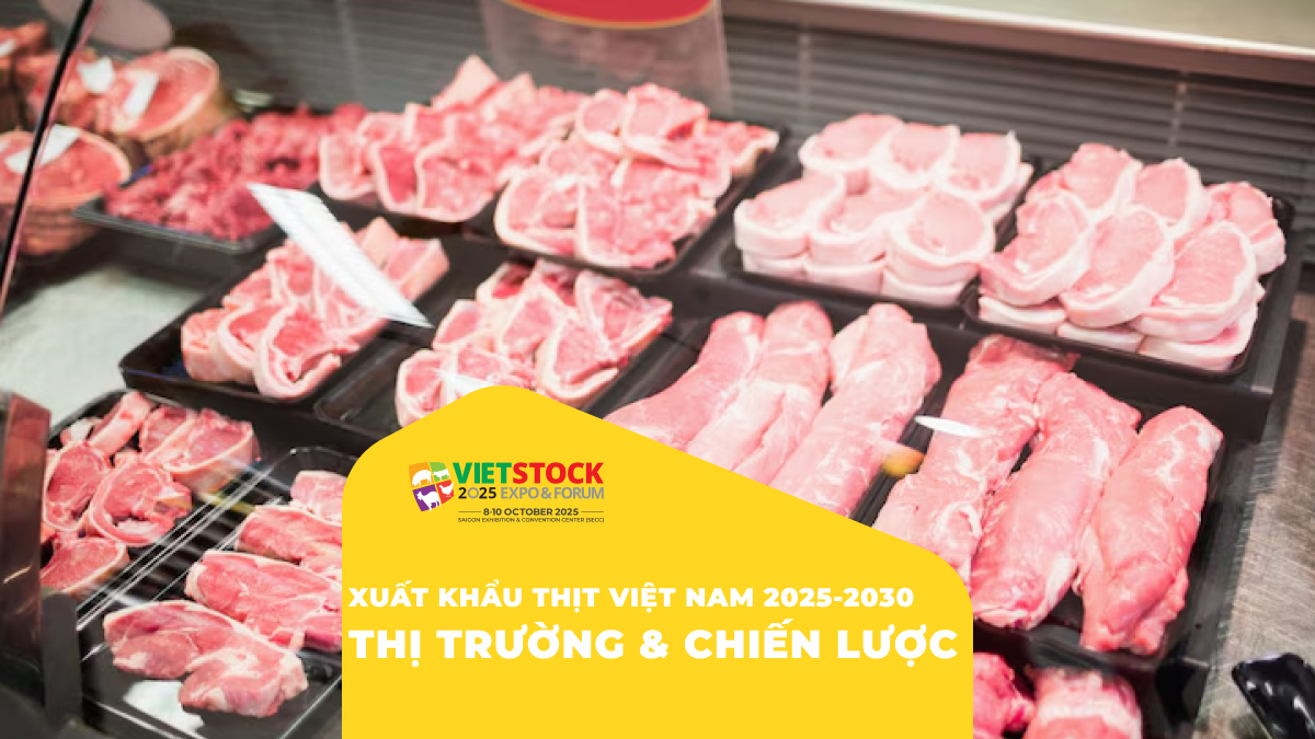 Tiềm năng xuất khẩu thịt Việt Nam 2025-2030: Thị trường và cơ hội