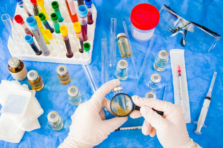 Veterinary medicines, syringes, and medical equipment used in livestock production
