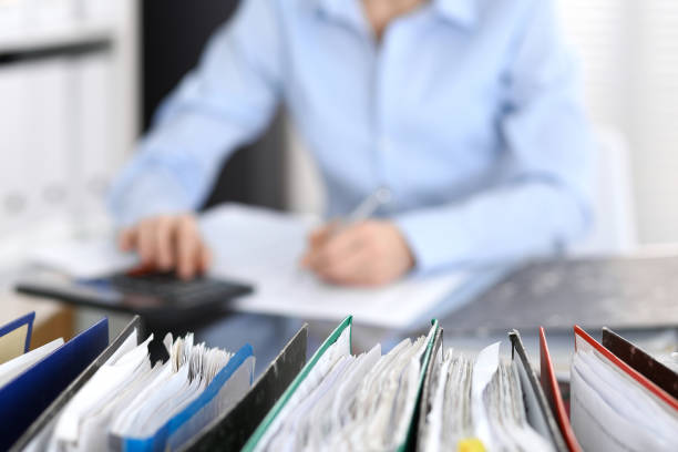 Organized document folders prepared for an export quarantine inspection