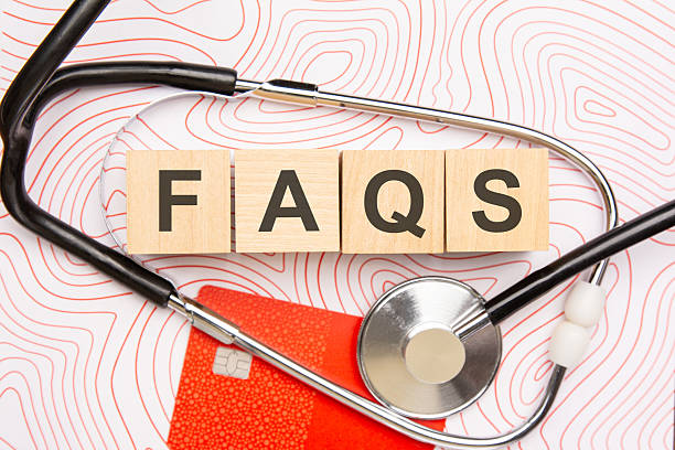 Stethoscope and FAQ letters illustrating frequently asked questions about enrofloxacin in veterinary medicine