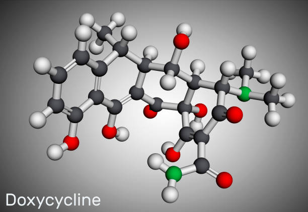 Mô hình cấu trúc phân tử của doxycycline